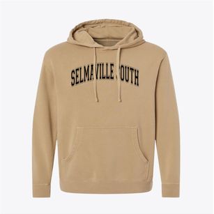 Selmaville South School Varsity Arch Pigment-Dyed Hoodie