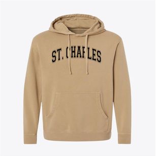Saint Charles School Varsity Arch Pigment-Dyed Hoodie