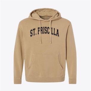 St Priscilla Parish Varsity Arch Pigment-Dyed Hoodie