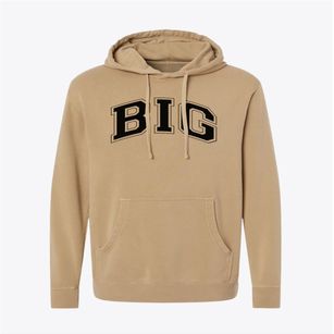 Big Burning Public School Varsity Arch Pigment-Dyed Hoodie