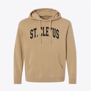 Saint Cletus School Varsity Arch Pigment-Dyed Hoodie