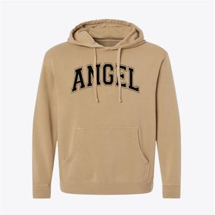 Angel Bear Cottage Varsity Arch Pigment-Dyed Hoodie