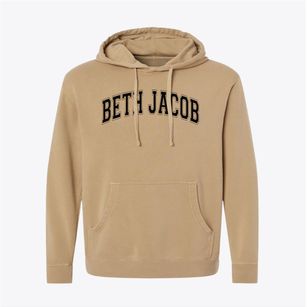 Beth Jacob Day School Varsity Arch Pigment-Dyed Hoodie