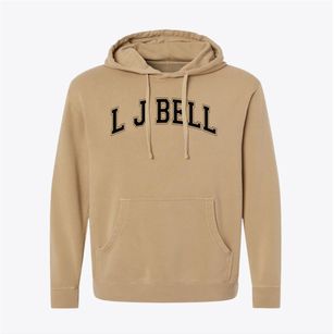 L J Bell Elementary School Varsity Arch Pigment-Dyed Hoodie
