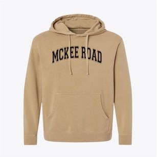 Mckee Road Elementary School Varsity Arch Pigment-Dyed Hoodie