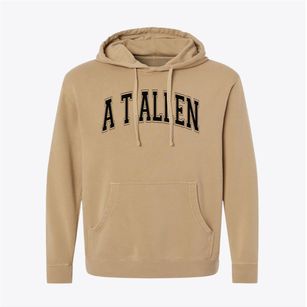 A T Allen Elementary School Varsity Arch Pigment-Dyed Hoodie