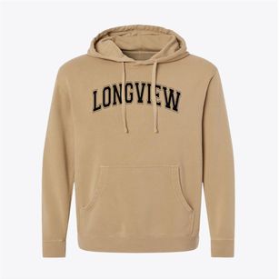 Longview School Varsity Arch Pigment-Dyed Hoodie
