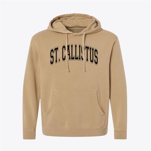 Saint Callistus Elementary School Varsity Arch Pigment-Dyed Hoodie