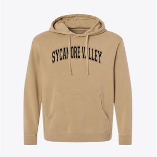 Sycamore Valley Academy Varsity Arch Pigment-Dyed Hoodie
