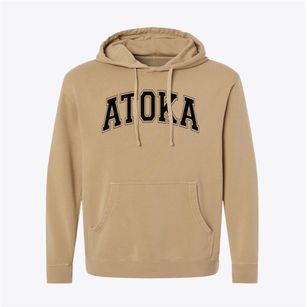 Atoka Elementary School Varsity Arch Pigment-Dyed Hoodie