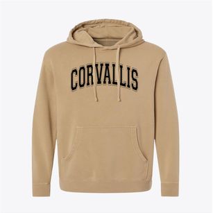 Corvallis Montessori School Varsity Arch Pigment-Dyed Hoodie