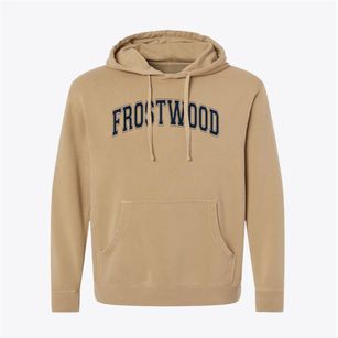 Frostwood Elementary School Varsity Arch Pigment-Dyed Hoodie
