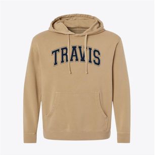 Travis Elementary School Varsity Arch Pigment-Dyed Hoodie