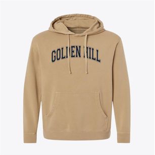 Golden Hill Elementary School Varsity Arch Pigment-Dyed Hoodie