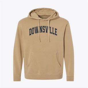 Downsville Elementary School Varsity Arch Pigment-Dyed Hoodie