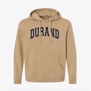Durand High School Varsity Arch Pigment-Dyed Hoodie
