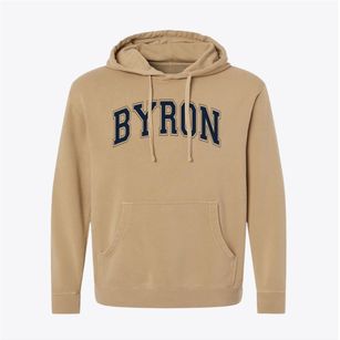 Byron High School Varsity Arch Pigment-Dyed Hoodie