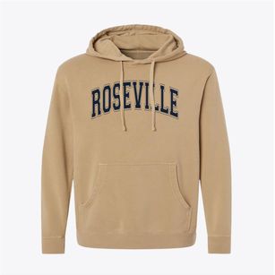 Roseville High School Varsity Arch Pigment-Dyed Hoodie
