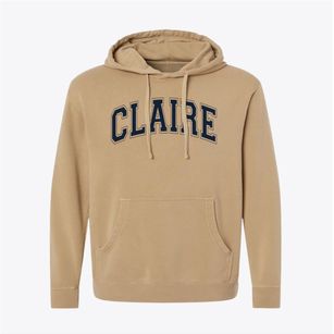 Claire Lilienthal Alternative Elementary Varsity Arch Pigment-Dyed Hoodie