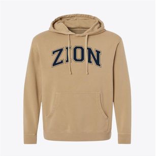 Zion Lutheran School Varsity Arch Pigment-Dyed Hoodie