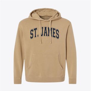 Saint James House Of Prayer Varsity Arch Pigment-Dyed Hoodie
