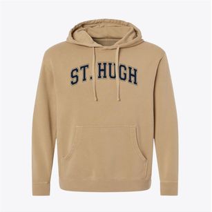 Saint Hugh Catholic School Varsity Arch Pigment-Dyed Hoodie