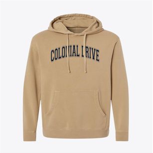 Colonial Drive Elementary School Varsity Arch Pigment-Dyed Hoodie
