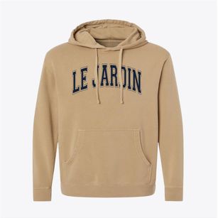 Le Jardin Academy Varsity Arch Pigment-Dyed Hoodie
