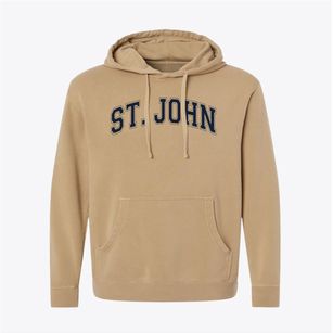 Saint John Lutheran School Varsity Arch Pigment-Dyed Hoodie