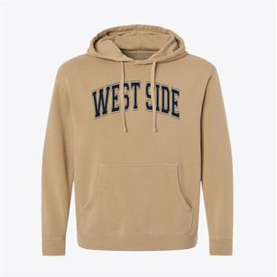 West Side Alternative School Varsity Arch Pigment-Dyed Hoodie
