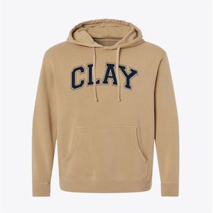 Clay Center Community Middle School Varsity Arch Pigment-Dyed Hoodie