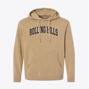 Rolling Hills Christian School Varsity Arch Pigment-Dyed Hoodie