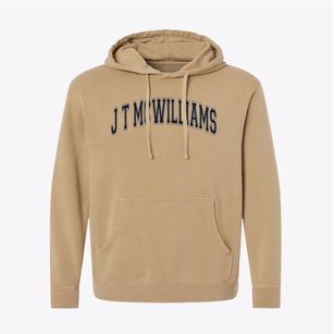 J T Mcwilliams Elementary School Varsity Arch Pigment-Dyed Hoodie