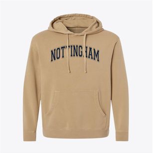 Nottingham High School Varsity Arch Pigment-Dyed Hoodie