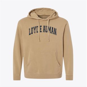 Loyd E Auman Elementary School Varsity Arch Pigment-Dyed Hoodie