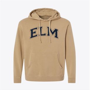 Elm Middle School Varsity Arch Pigment-Dyed Hoodie