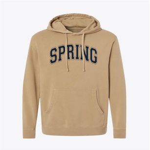 Spring Elementary School Varsity Arch Pigment-Dyed Hoodie
