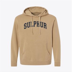 Sulphur High School Varsity Arch Pigment-Dyed Hoodie