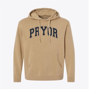 Pryor Senior High School Varsity Arch Pigment-Dyed Hoodie