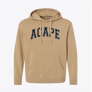Agape Christian School Varsity Arch Pigment-Dyed Hoodie