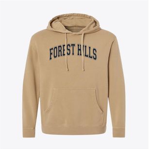 Forest Hills Elementary School Varsity Arch Pigment-Dyed Hoodie