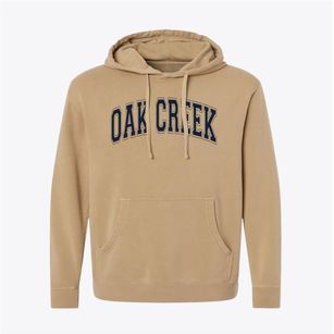 Oak Creek Elementary School Varsity Arch Pigment-Dyed Hoodie