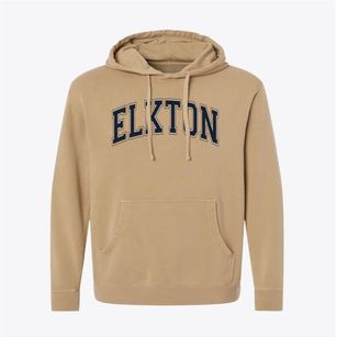 Elkton Elementary School Varsity Arch Pigment-Dyed Hoodie