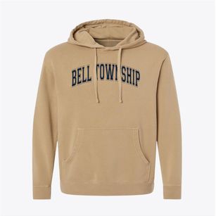 Bell Township Elementary School Varsity Arch Pigment-Dyed Hoodie