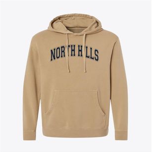 North Hills Christian School Varsity Arch Pigment-Dyed Hoodie