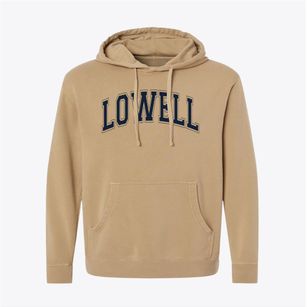 Lowell Middle School Varsity Arch Pigment-Dyed Hoodie