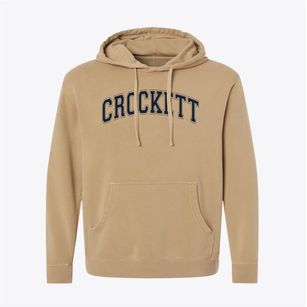 Crockett High School Varsity Arch Pigment-Dyed Hoodie