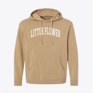 Little Flower Parish Varsity Arch Pigment-Dyed Hoodie