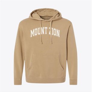 Mount Zion Christian Academy Varsity Arch Pigment-Dyed Hoodie