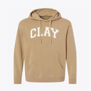 Clay Center Community High School Varsity Arch Pigment-Dyed Hoodie